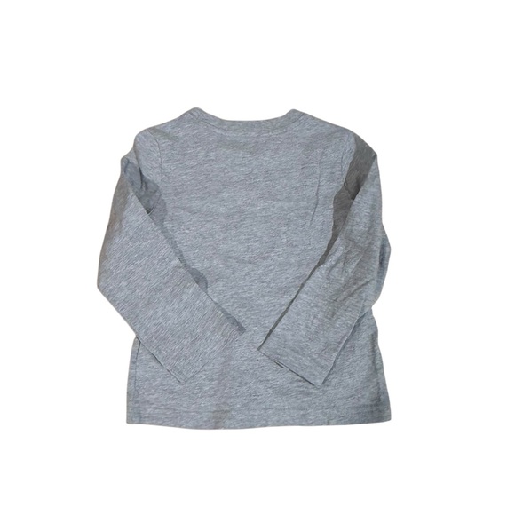 Janie and Jack Frenchie Dog Long Sleeve Tee Gray Size 2T - Picture 2 of 4